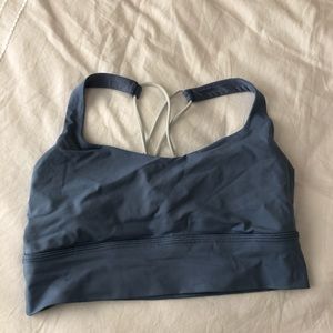 Blue Lulu lemon energy sports bra